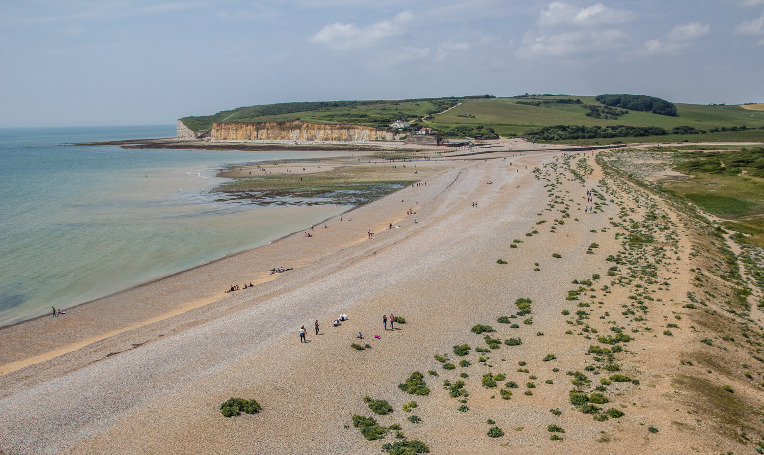 Seaford - Eastbourne, Seven Sisters Walk by a beautiful day