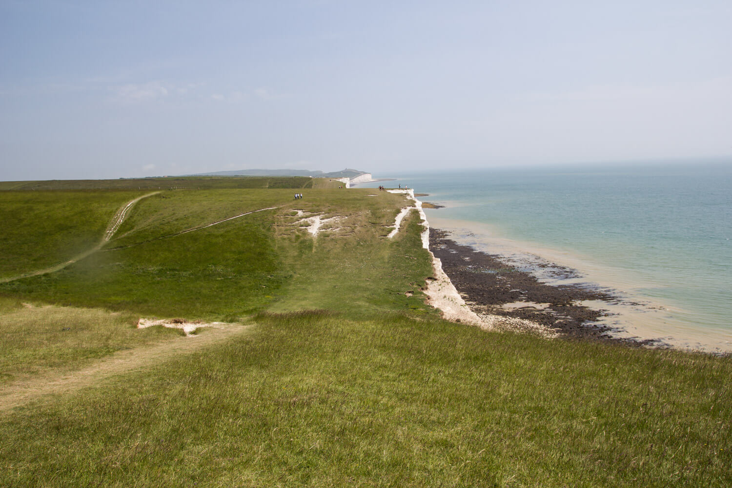 Seaford - Eastbourne, Seven Sisters Walk by a beautiful day